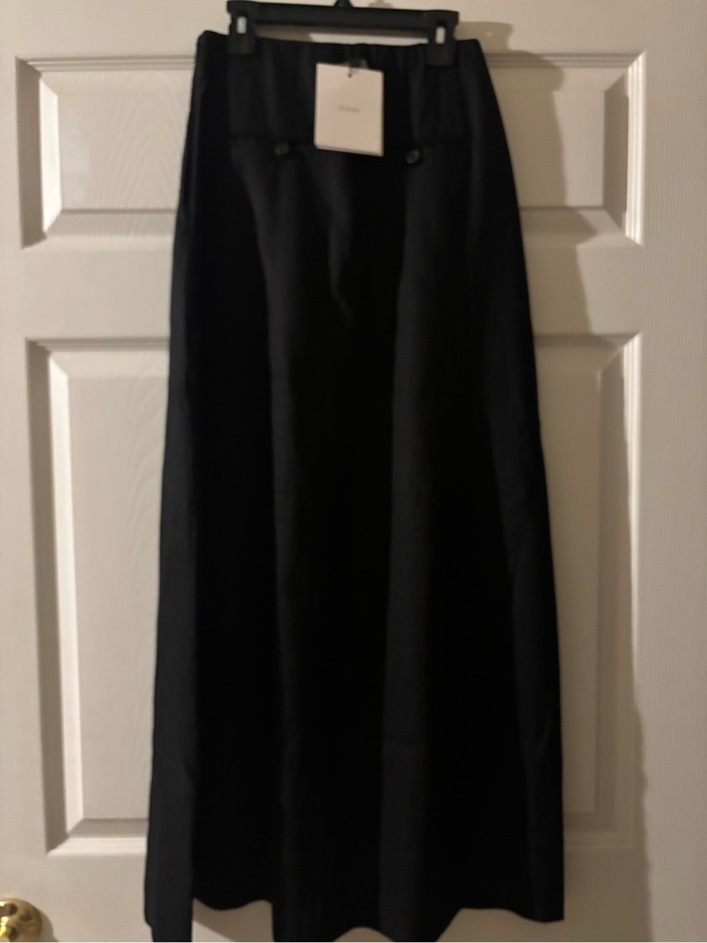 DISSH Black Maxi Skirt with High Waist Detail